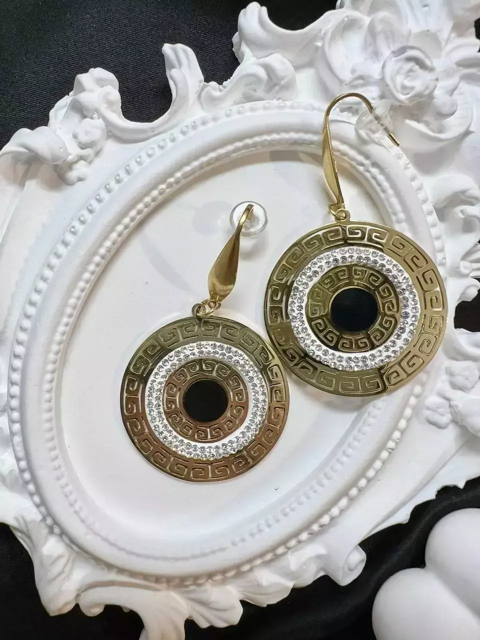 Kolczyki ze stali grecki styl premium