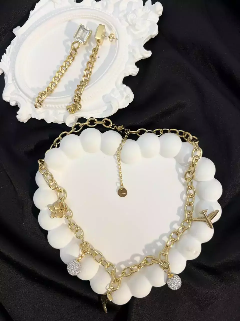 Komplet ze stali "Blask Podwieszek"