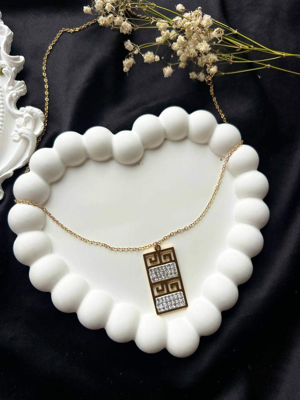 Naszyjnik ze stali „Grecki Styl”