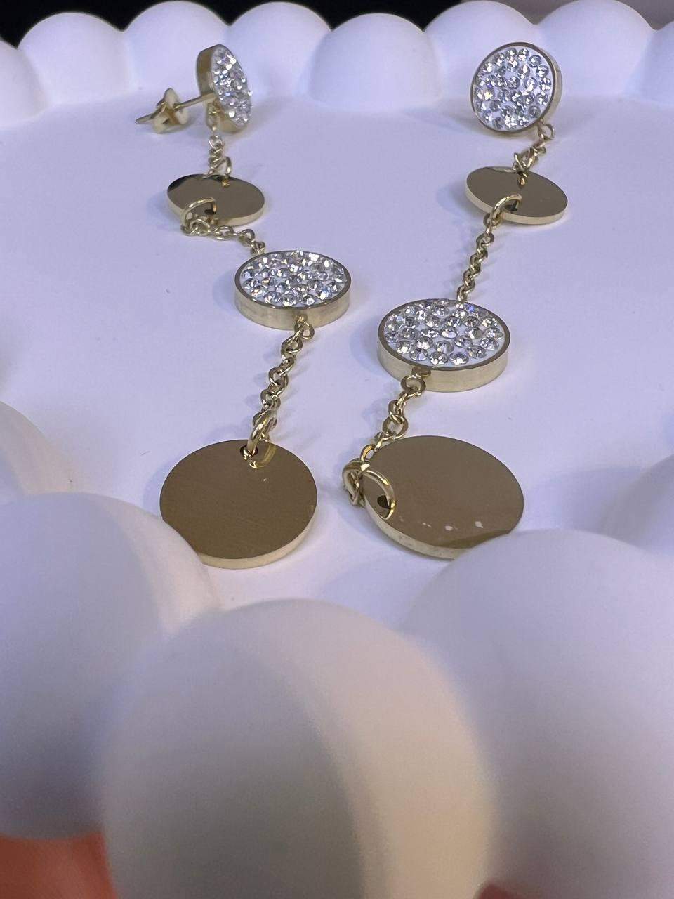 Kolczyki ze stali długie premium