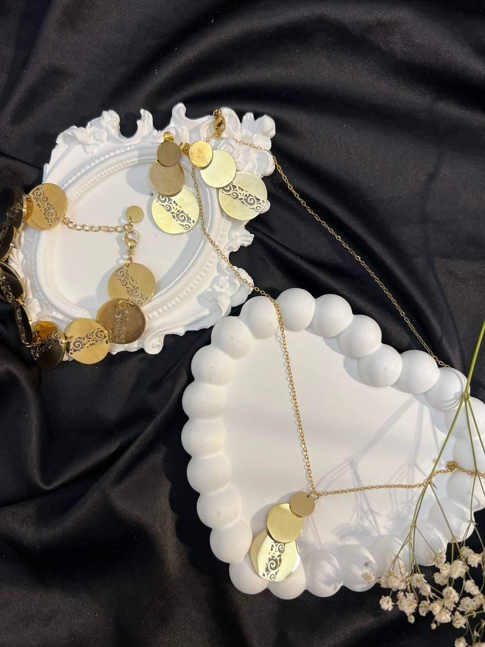 Komplet ze stali "Stylowe Blaszki"