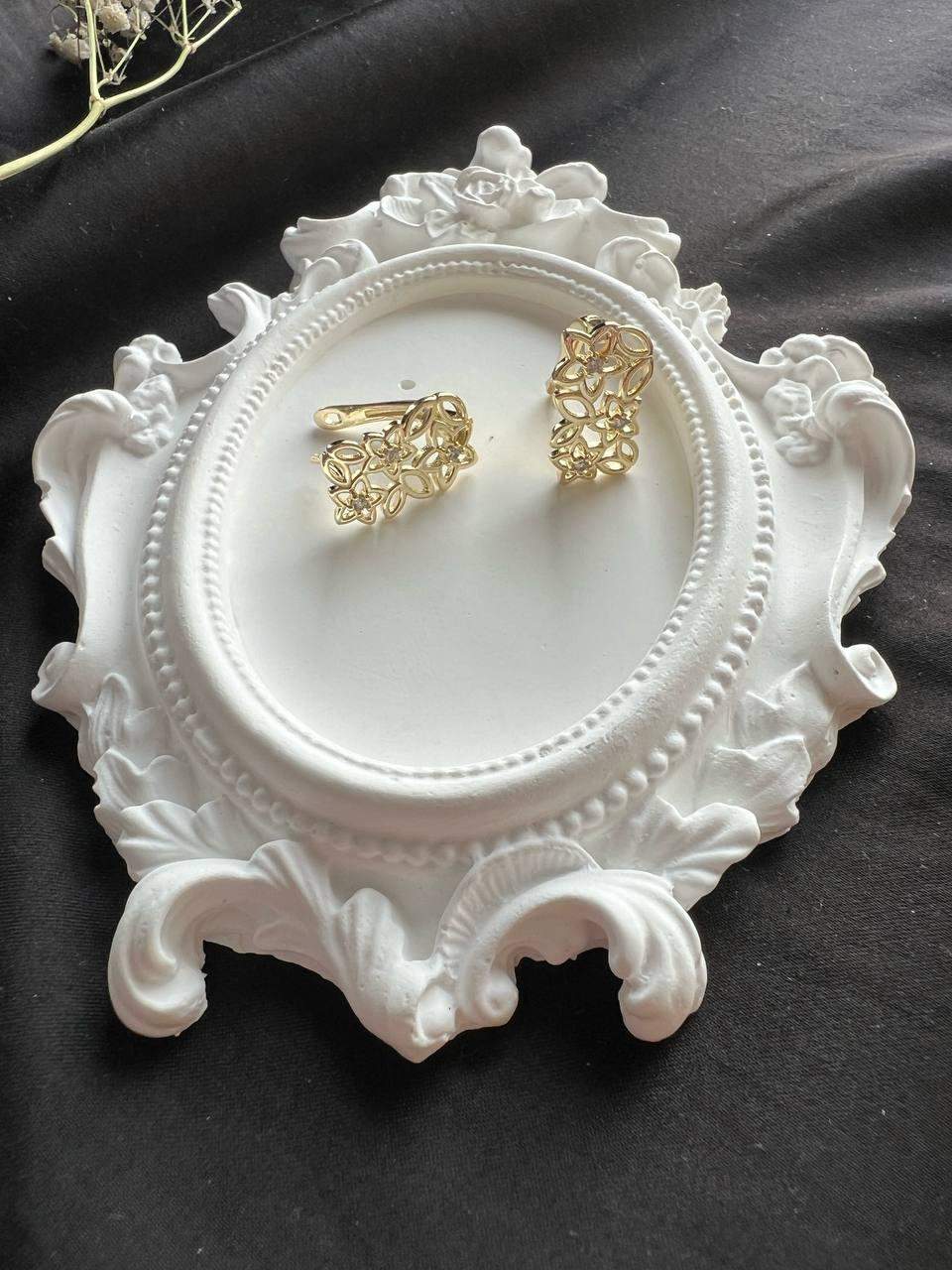 Kolczyki ze stali „Kwiatowa Aura”