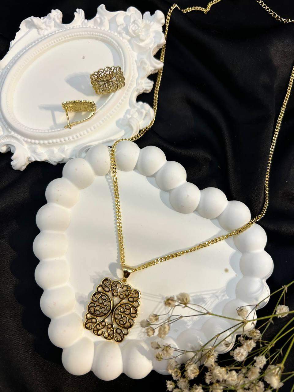 Komplet ze stali "Stylowy Filigran"