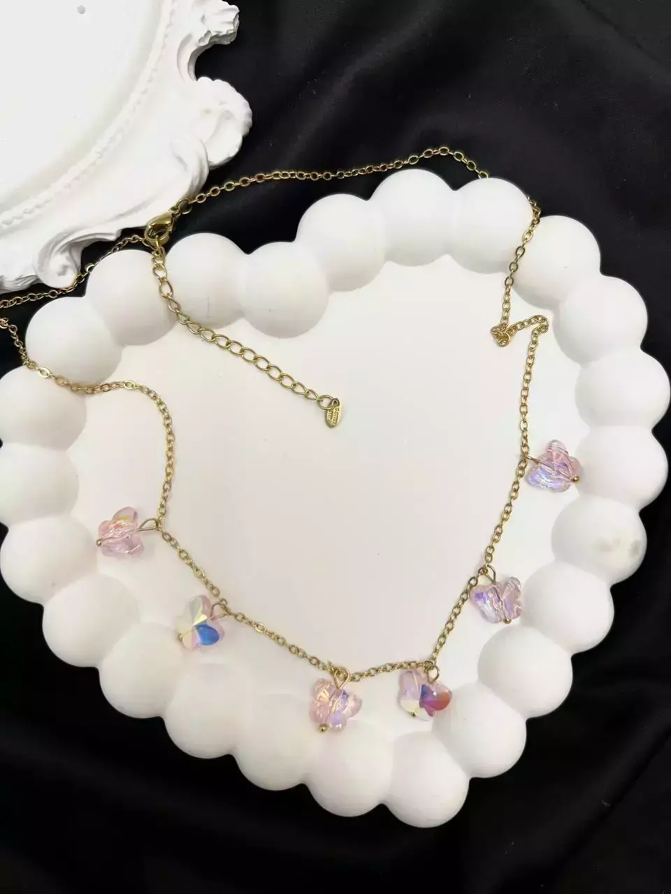 Naszyjnik ze stali „Motylki”