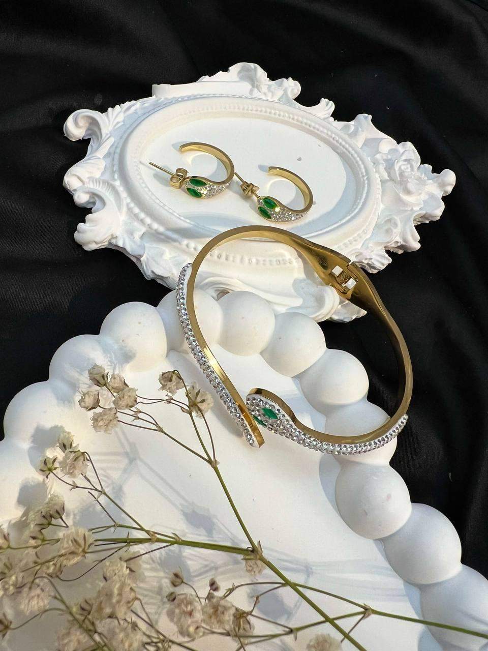 Komplet ze stali "Blask Cyrkonii"