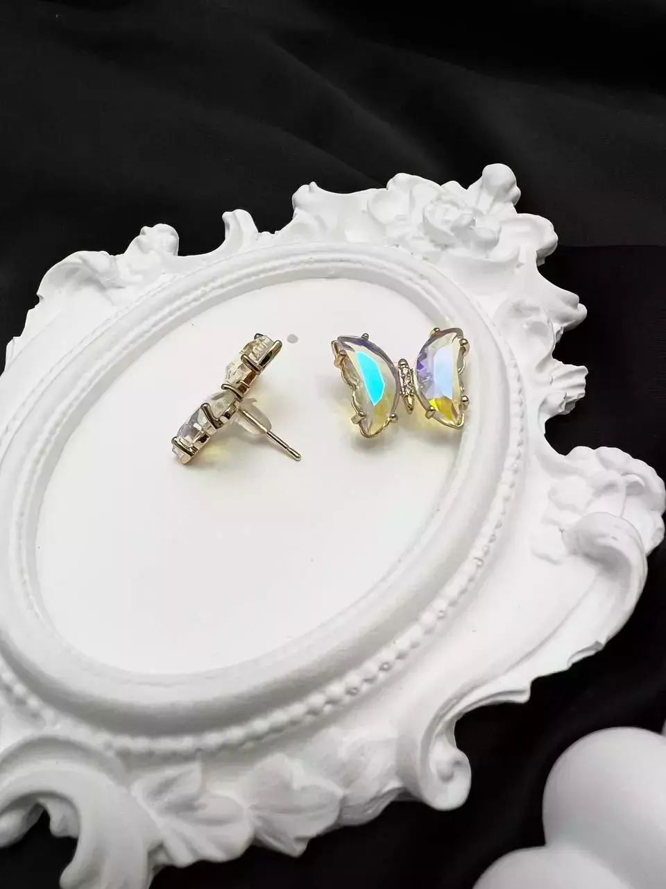 Kolczyki ze stali motylek