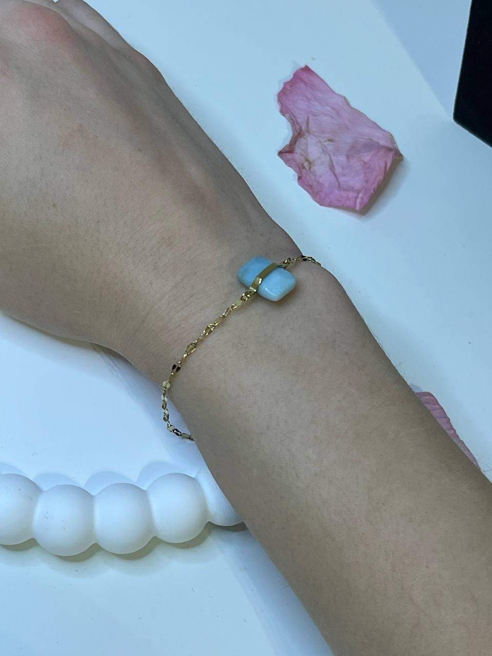 Bransoletka ze stali „Niebieski Kamień”