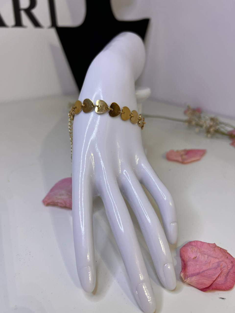 Bransoletka ze stali „Serduszka”