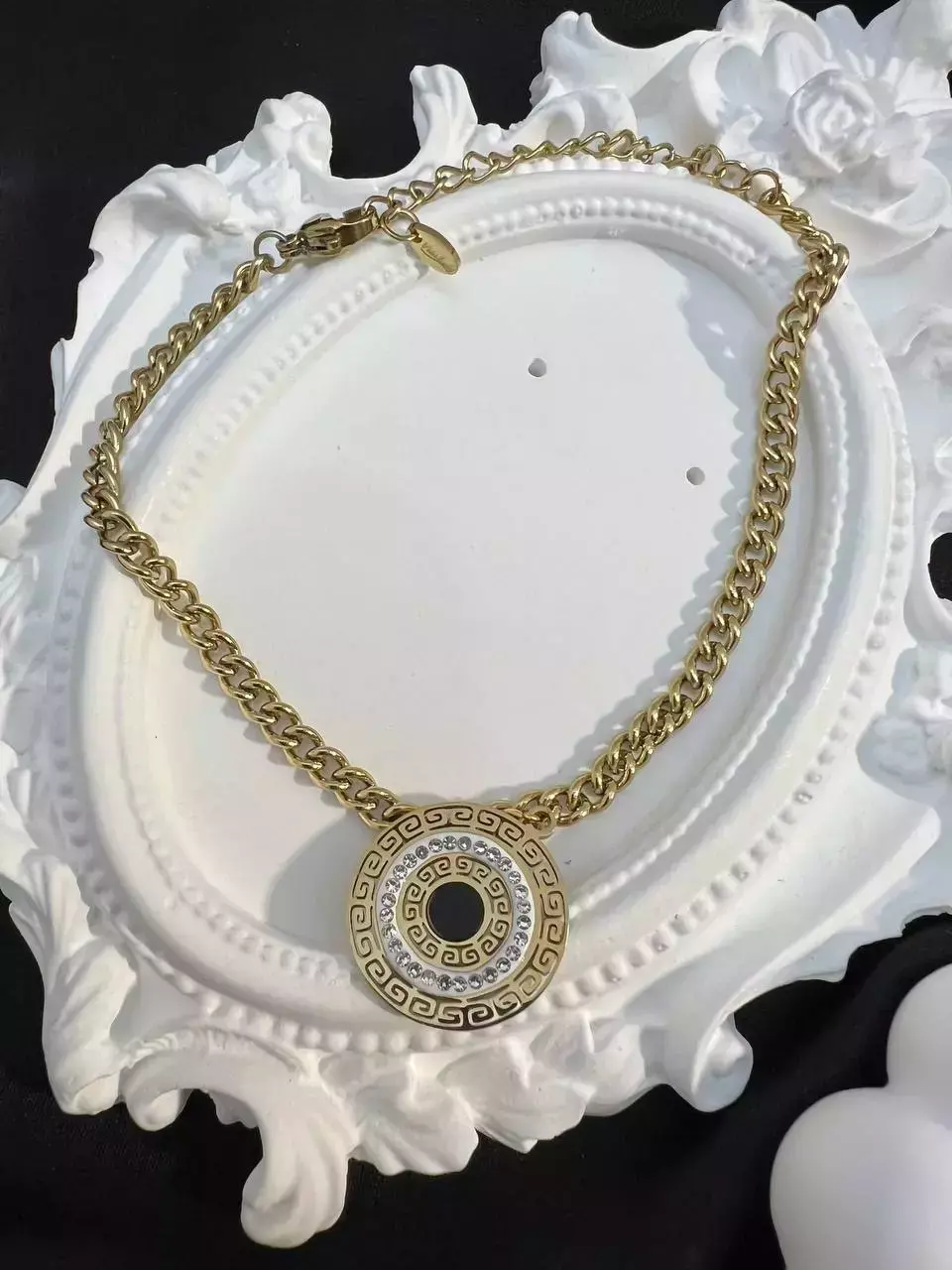 Bransoletka ze stali „Koło Greckie”